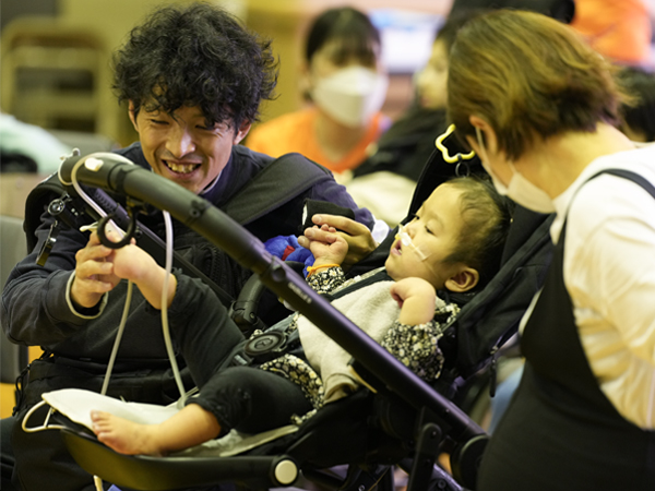 おまつり開催を待つ利用者様